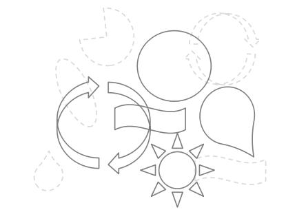 陽(yáng)光、循環(huán)、綠色、科技因素構(gòu)成正能量科技新LOGO圖形聯(lián)想